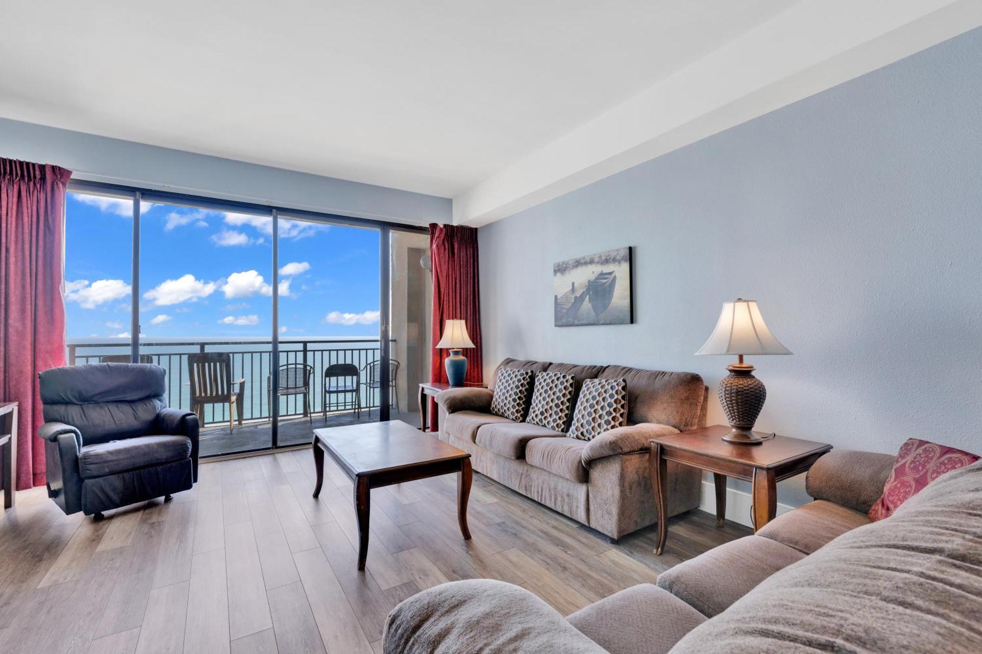 Scenic Views From The Balcony At Ocean Forest Plaza Condos Myrtle Beach Esterno foto