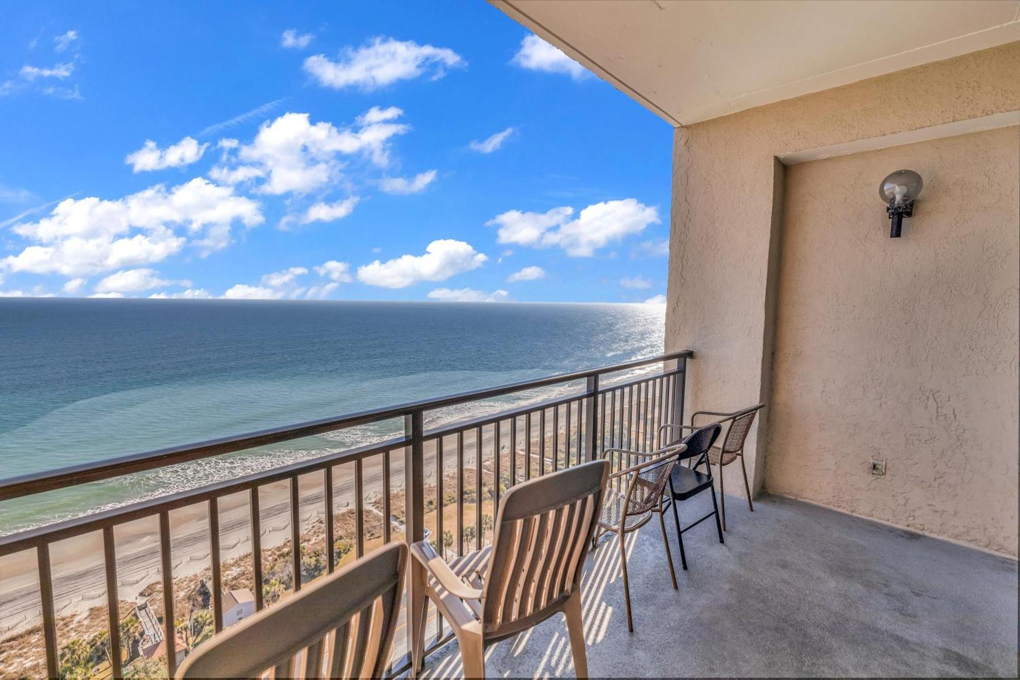 Scenic Views From The Balcony At Ocean Forest Plaza Condos Myrtle Beach Esterno foto