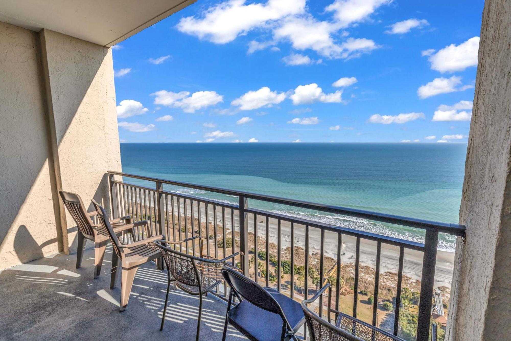 Scenic Views From The Balcony At Ocean Forest Plaza Condos Myrtle Beach Esterno foto