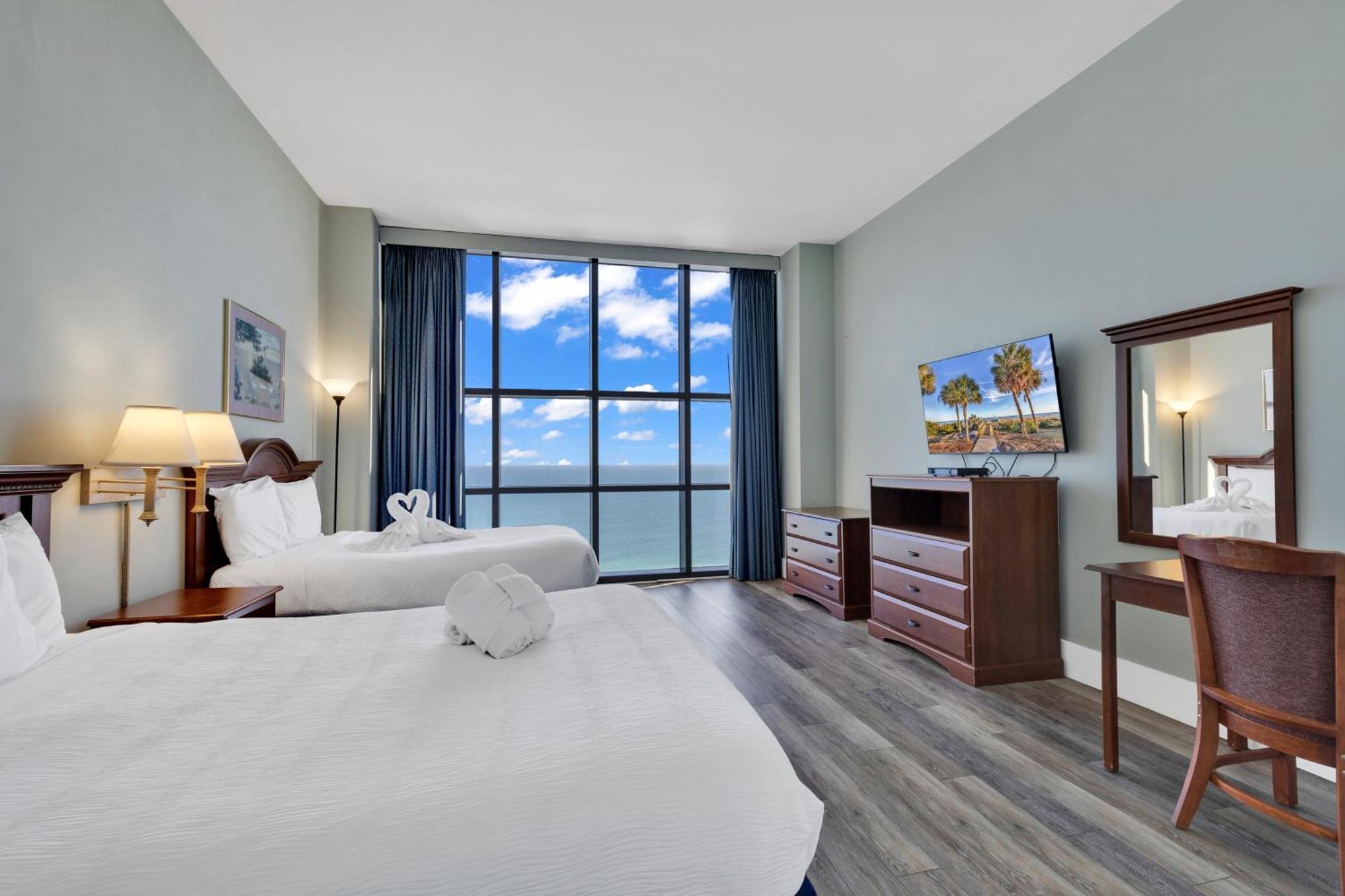 Scenic Views From The Balcony At Ocean Forest Plaza Condos Myrtle Beach Esterno foto