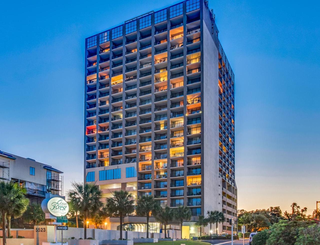 Scenic Views From The Balcony At Ocean Forest Plaza Condos Myrtle Beach Esterno foto