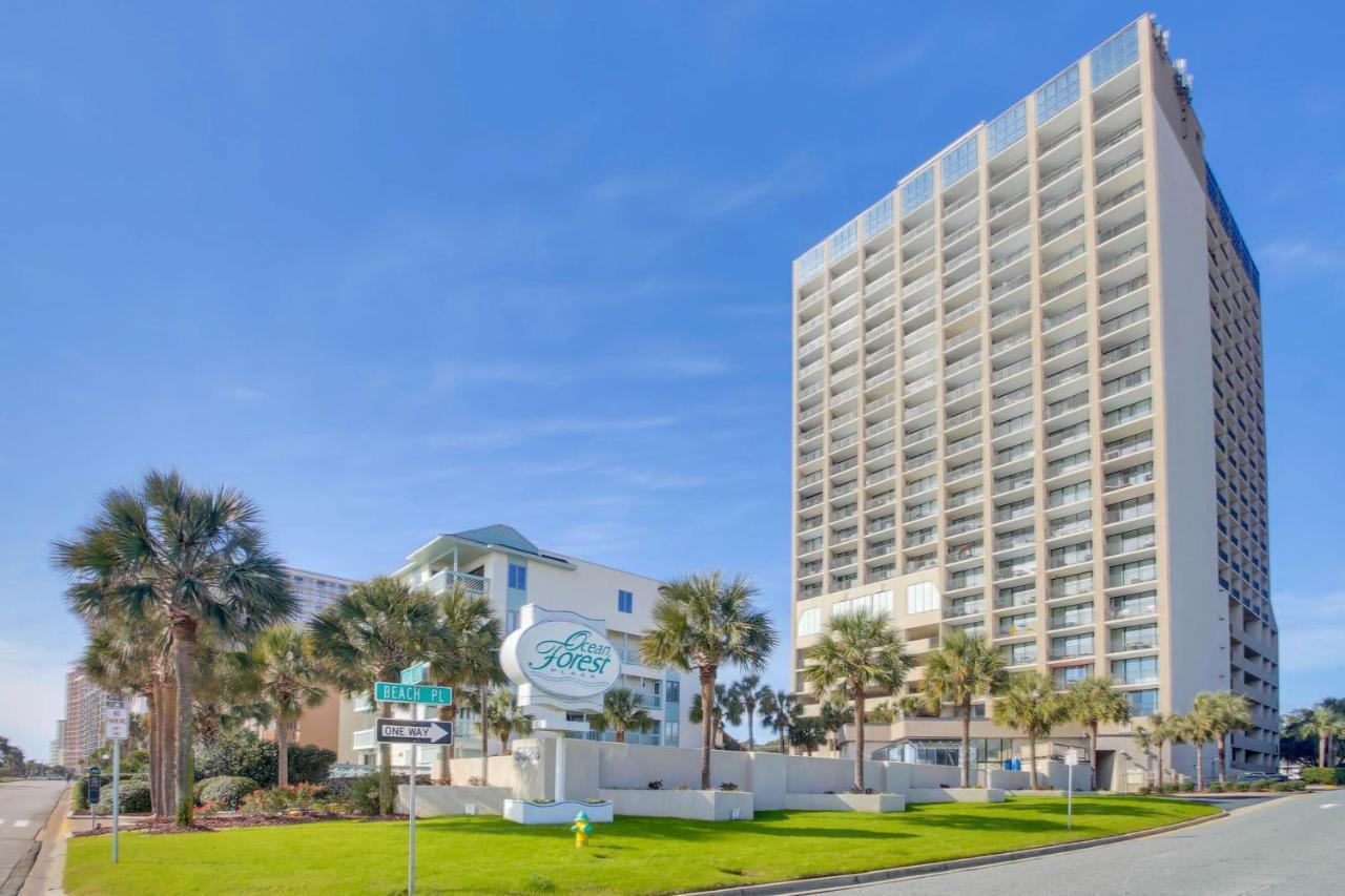 Scenic Views From The Balcony At Ocean Forest Plaza Condos Myrtle Beach Esterno foto
